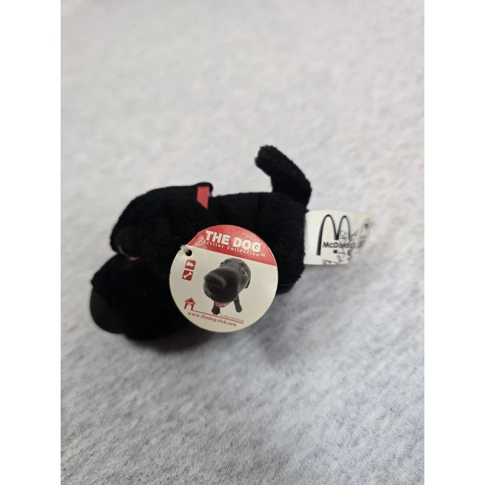 THE DOG Artlist Collection Black Lab Plush Big Eyes And Head With Tag 2004